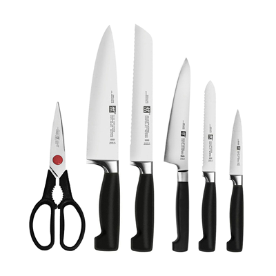 henckels 7 piece self sharpening knife block set
