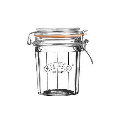 Kilner Facetted Clip Top Glass Jar - 15.2 Fl Oz