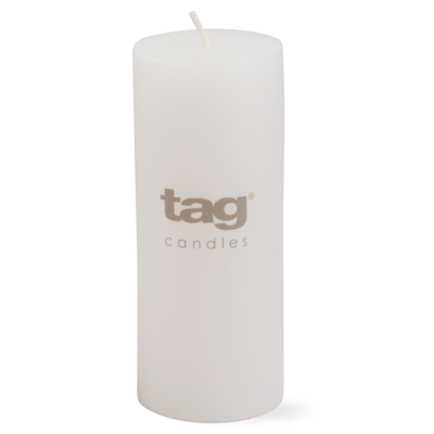 TAG Chapel Pillar Candle 2" x 5" - White