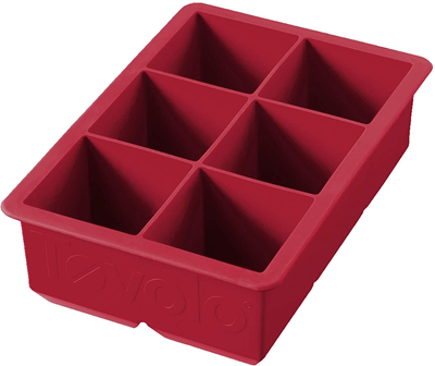 Tovolo King Cube Silicone Ice Cube Tray - Cayenne