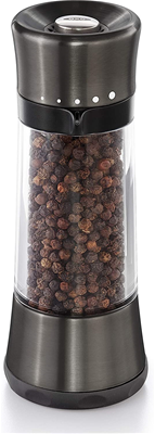 OXO Good Grip Sleek Mess-Free Pepper Mill with Adjustable Grind - Gunmetal