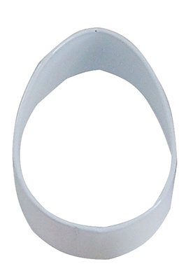 Easter Egg Cookie Cutter - White