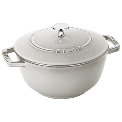 Staub Essential Round 3.75qt French Oven - White Truffle 