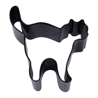 Witch's Cat Cookie Cutter 3"  - Black