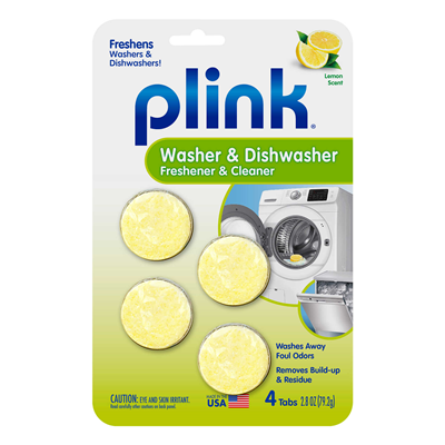 Plink Washer & Dishwasher Freshener & Cleaner Tablets (Set of 4)