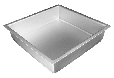 Square cake pan solid bottom 8 * 8 * 3 psq-883 - eCakeSupply
