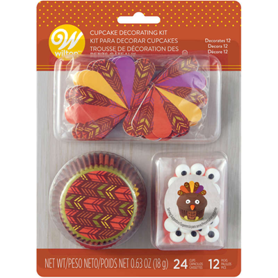 Thanksgiving Turkey Cupcake Decorating Kit