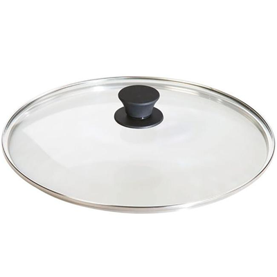 Lodge 10.25" Round Tempered Glass Lid with Silicone Knob