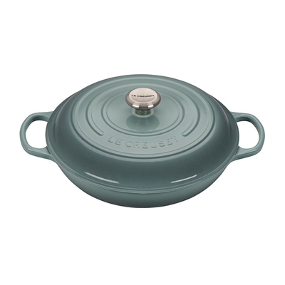 Le Creuset Signature 3.5qt Braiser - Sea Salt