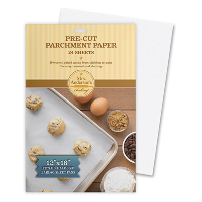 Mrs. Anderson's Pre-Cut Parchment Paper Sheets - 24pk