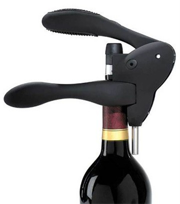 Rabbit Original Lever Corkscrew with Foil Cutter and Extra Spiral (Velvet Black)  