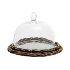 Willow Cheese Glass Dome 