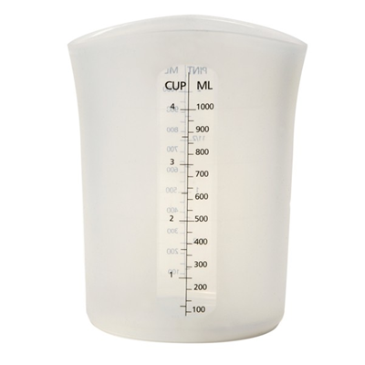 Norpro 4-Cup Silicone Flexible Stir and Pour Measuring Cup 