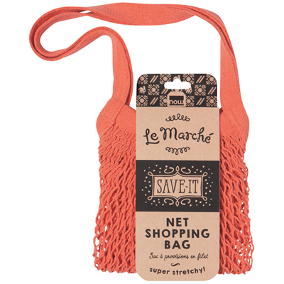 Now Designs Le Marche Netted Shopping Bag - Coral 