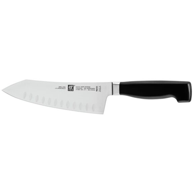 Zwilling Four Star 7" Hollow Edge Rocking Santoku Knife