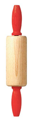 Linden Sweden Childrens Rolling Pin with Red Handle 