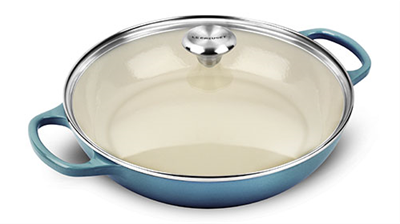 Le Creuset Signature 3.5qt Buffet Casserole with Glass Lid - Marine Blue