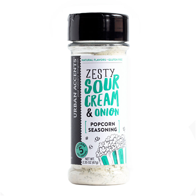 Urban Accents Zesty Sour Cream & Onion Popcorn Seasoning 