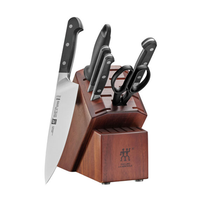  Zwilling J.A. Henckels Pro 7-pc Knife Block Set + BONUS Sharpener - Limited Edition 
