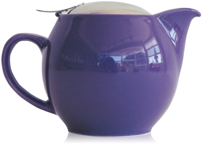 Beehouse Teapot Round 26oz - Eggplant