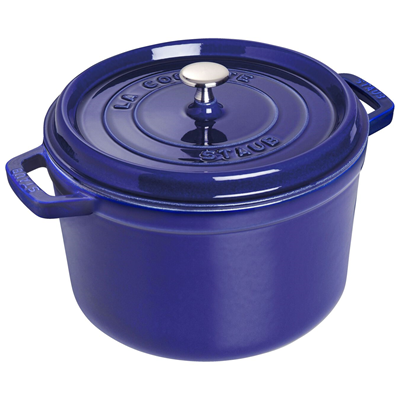 Staub Round Tall 5qt Cocotte - Dark Blue