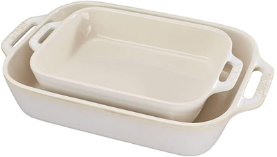 Staub Rectangle Baking Dish Set - Ivory