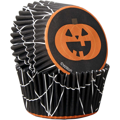 Wilton Halloween Jack-o'-Lantern Cupcake Liners