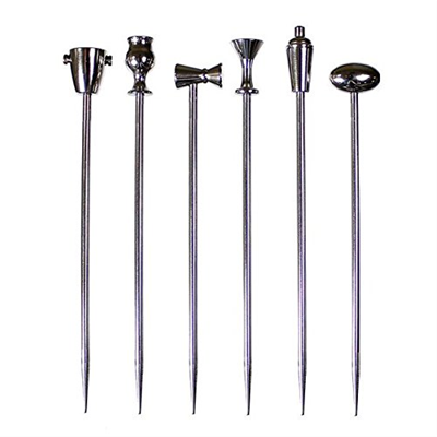 Prodyne Stainless Steel Legacy Picks - Set of 6  