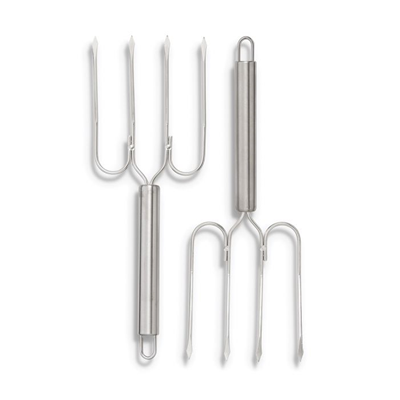 HIC Roasting Turkey Lifter Forks -  Set