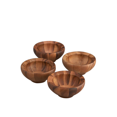 Nambe Yaro Salad Bowls - Set of 4