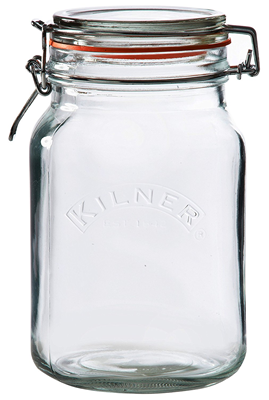 Kilner 51 fl oz Square Clip Top Jar