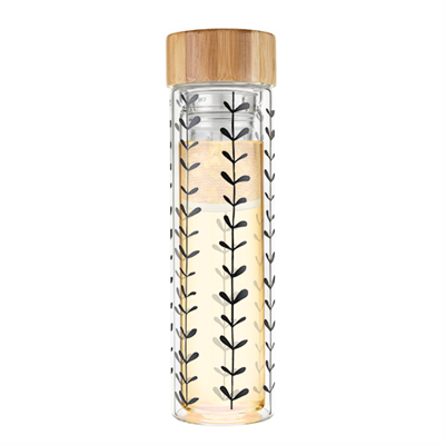 Blair Travel Tea Infuser Bottle - Leaf Pattern