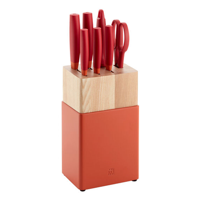 Now S 8-pc Knife Block Set - Grenada Orange