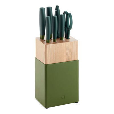 Now S 8-pc Knife Block Set - Lime Green