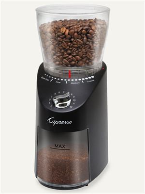 Capresso Infinity PLUS Coffee Grinder - Black