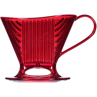 Melitta Signature Series Pour-Over 1 Cup Coffeemaker - Translucent Red