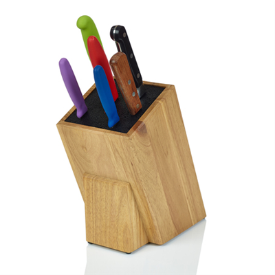 Kapoosh Dice Light Oak Universal Knife Block