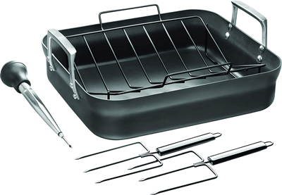 ZWILLING Motion Non-stick Hard Anodized Roaster Pan Set