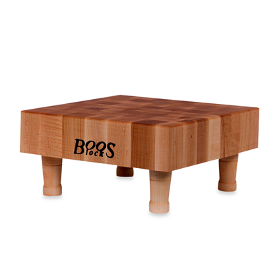 John Boos Maple Wood End Grain Chopping Block with Feet  