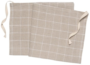 Now Designs / Danica Denman Apron & Dishtowel - Graph Paper Check 