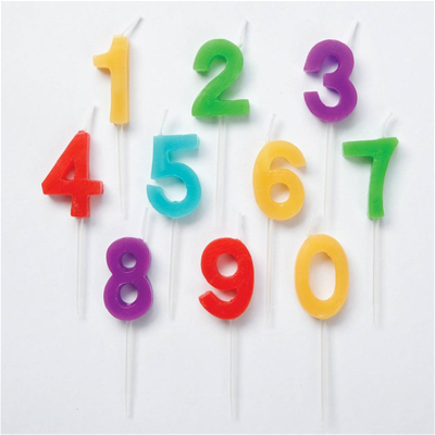 WILTON NUMERALS CANDLES