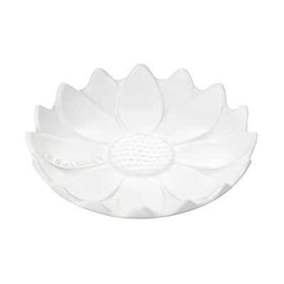 Le Creuset Flower Spoon Rest - White