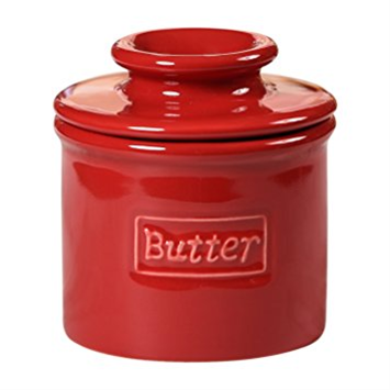 L'Tremain Cafe Collection Butter Bell Crocks - Red
