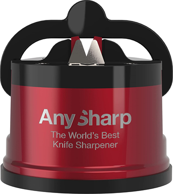 AnySharp Pro Knife Sharpener - Red