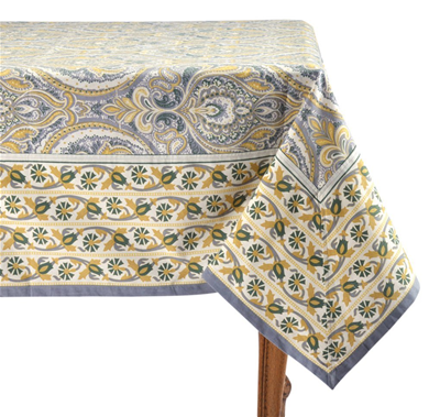 Mahogany Zunera Grey Rectangle Tablecloth 60-inch x 90-inch