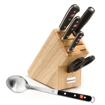 Wusthof Classic 12pc Knife Block Set - With BONUS Spoon