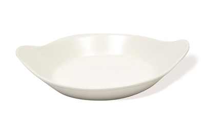 White Basics Oval Au Gratin Dish 9.9in