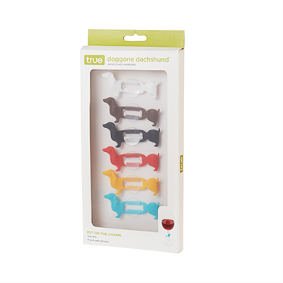 Doggone Dachshund Wine Glass Markers