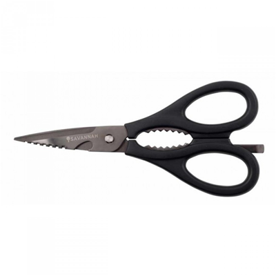 Savannah Titanium Kitchen Shears - Black