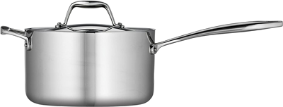 Tramontina Gourmet Stainless Steel Tri-Ply Clad 4-qt Saucepan with Lid 